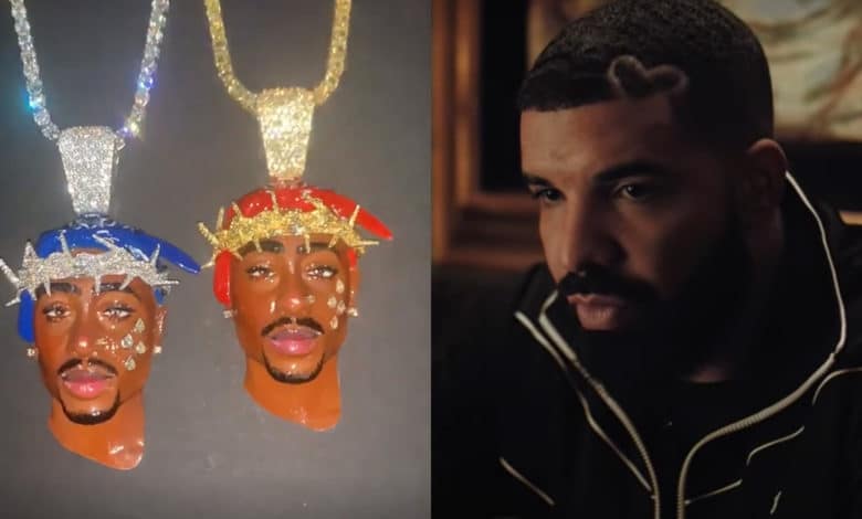 Drake Again Shows Off His 300K Tupac Shakur Chain
