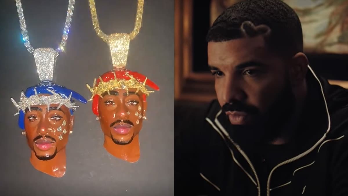 Drake Again Shows Off His 300K Tupac Shakur Chain