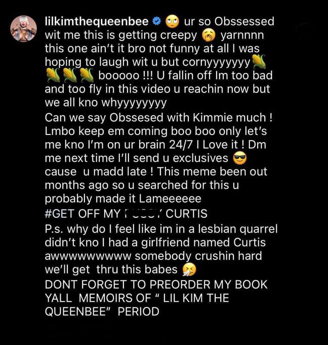 Lil Kim responds back to 50 Cent