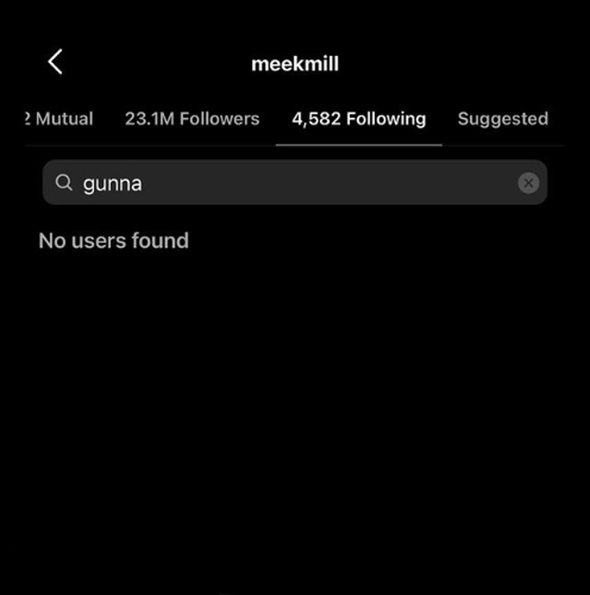 Meek Mill Is the Latest Rapper To Unfollow Gunna On Instagram