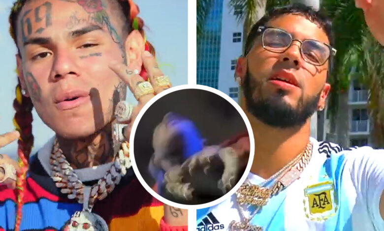 Tekashi 69 HEATED Altercation With Anuel AA Brother Caught On Video